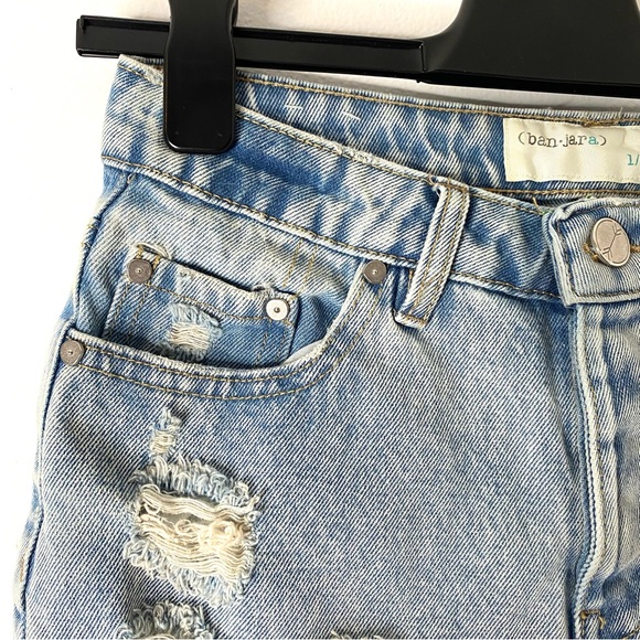 banjara High Waist Button Fly Jean Shorts - Picture 2 of 4